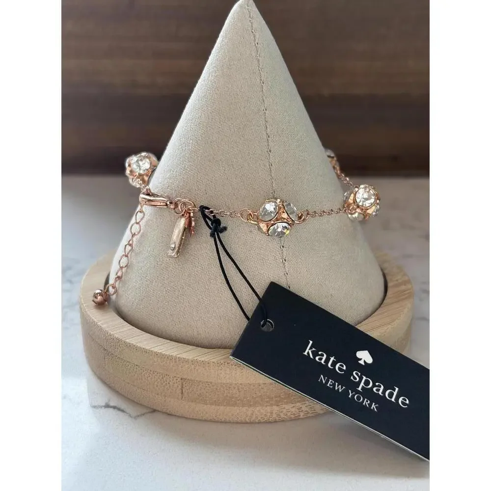 Kate Spade Rose Gold Crystal Accent Bracelet - Picture 3 of 6